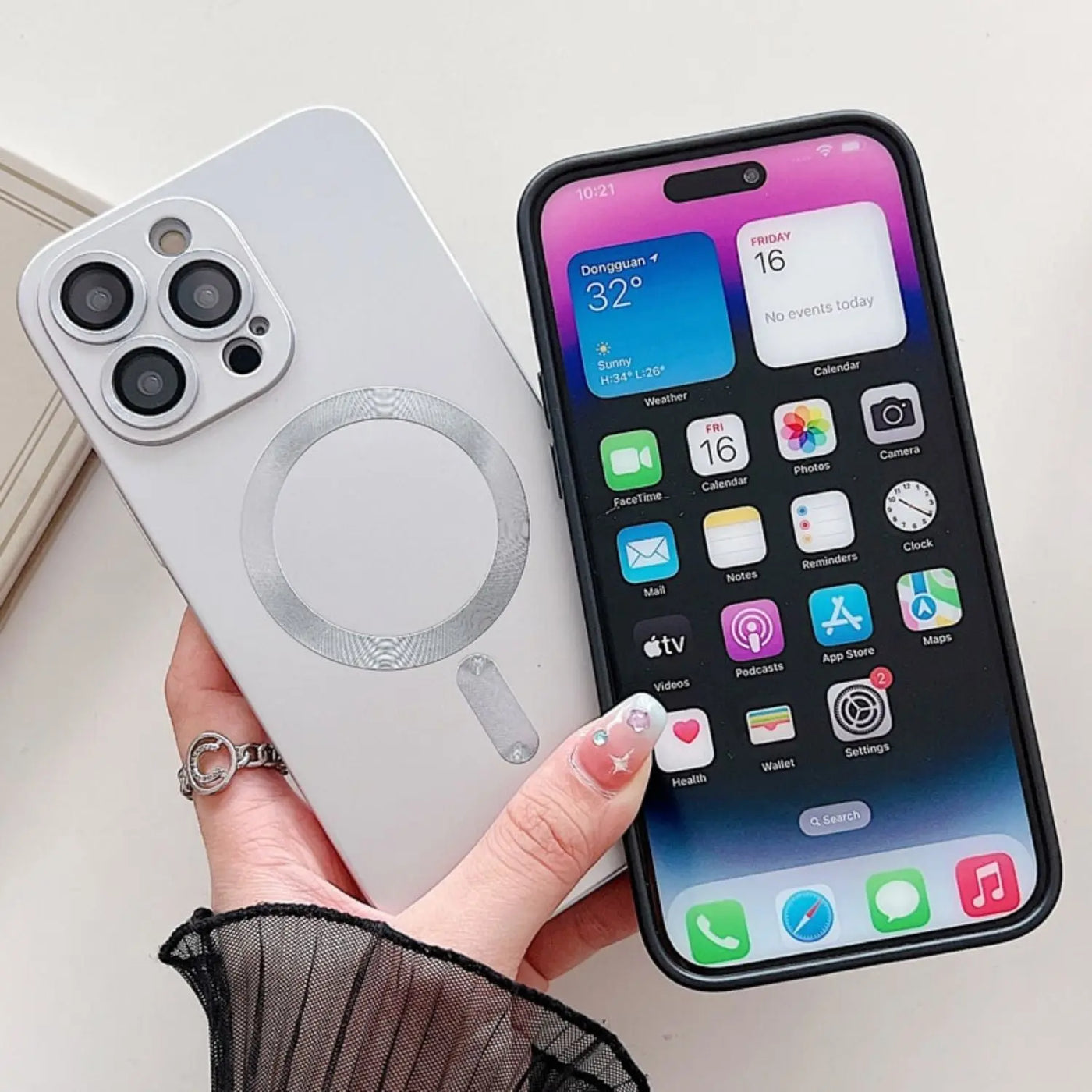 NexTECH® | Ultra-Thin Magnetic Case with Lens Protection for iPhone