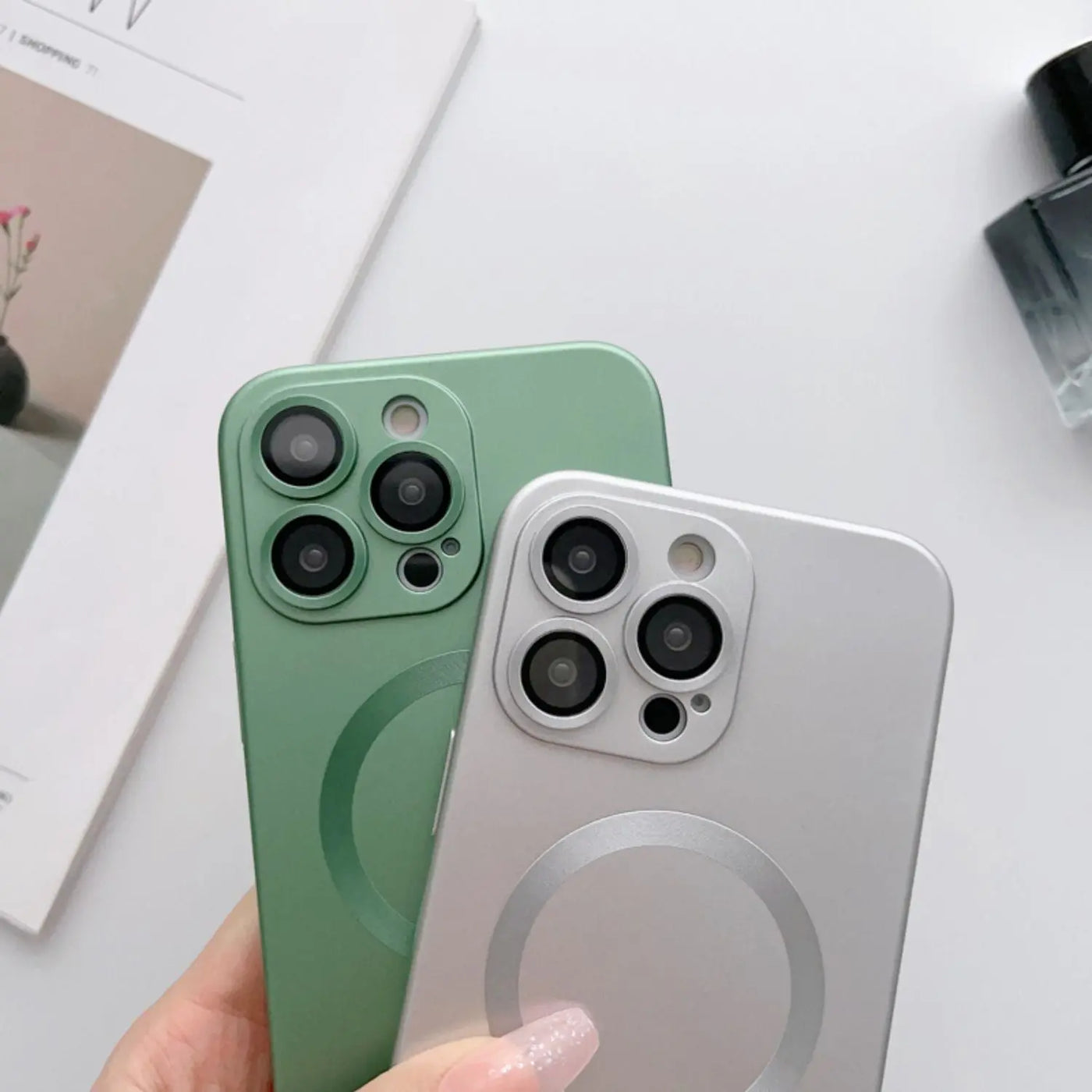 NexTECH® | Ultra-Thin Magnetic Case with Lens Protection for iPhone