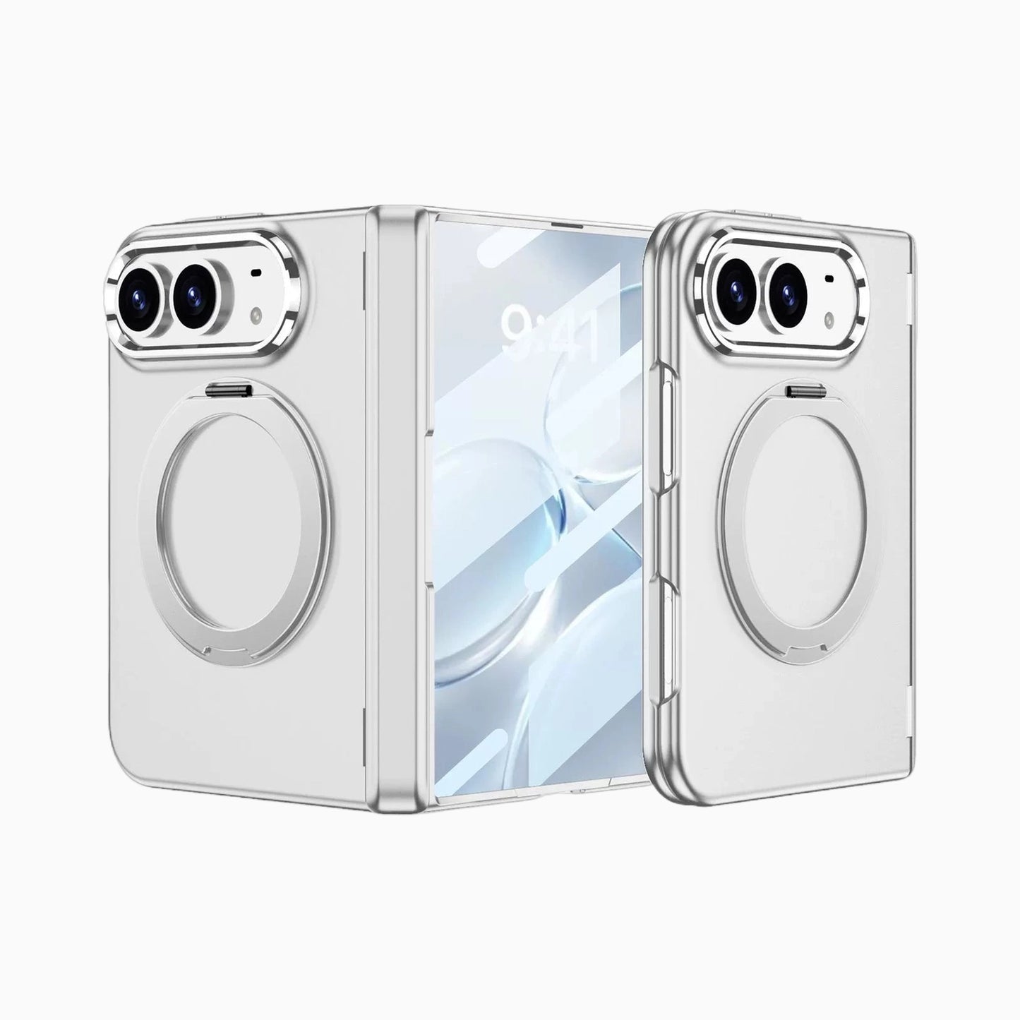 NexTECH® | Full-Cover MagSafe Case with 360° Rotating Ring & Screen Protector for iPhone Duo