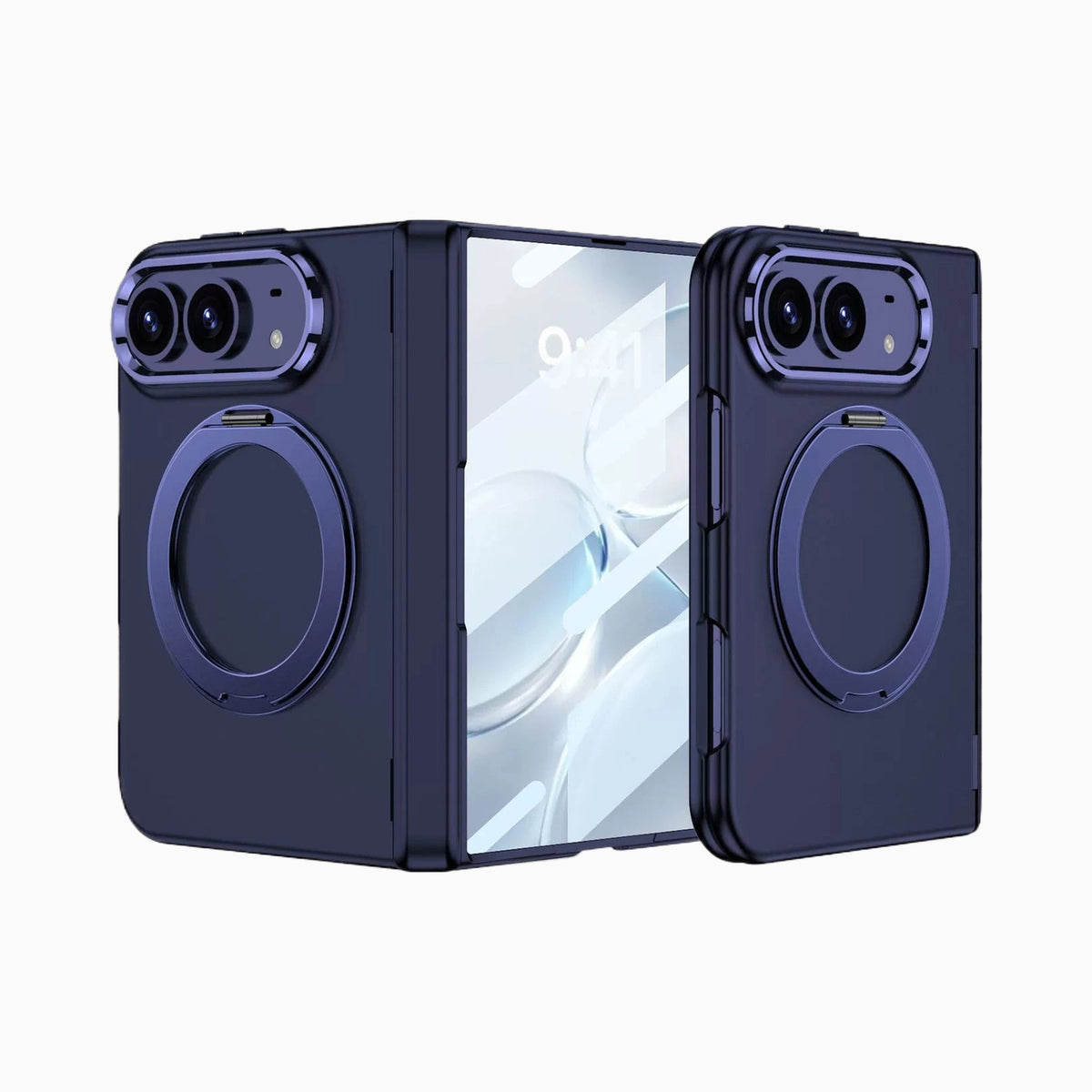 NexTECH® | Full-Cover MagSafe Case with 360° Rotating Ring & Screen Protector for iPhone Duo