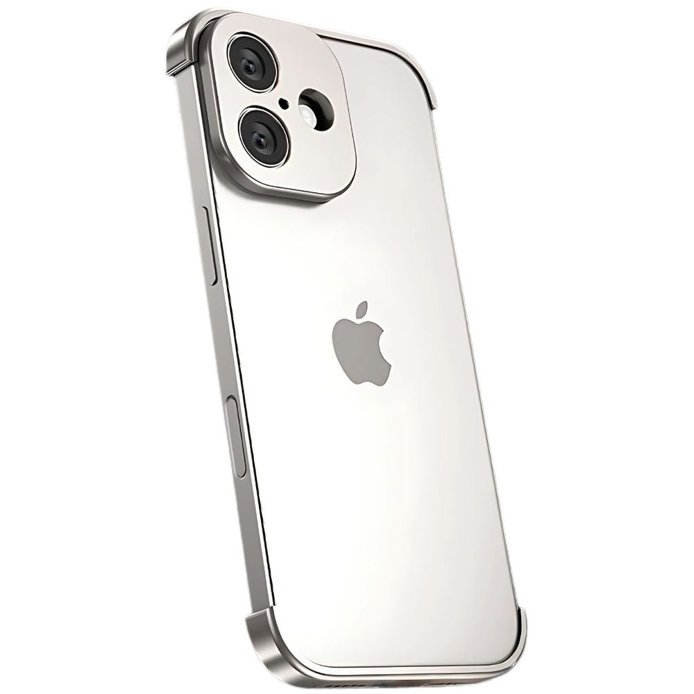 NexTECH® | Metal Bezel-Less Shockproof Case with Corner Pads & Lens Protection for iPhone - NexTECH - iPhone 17