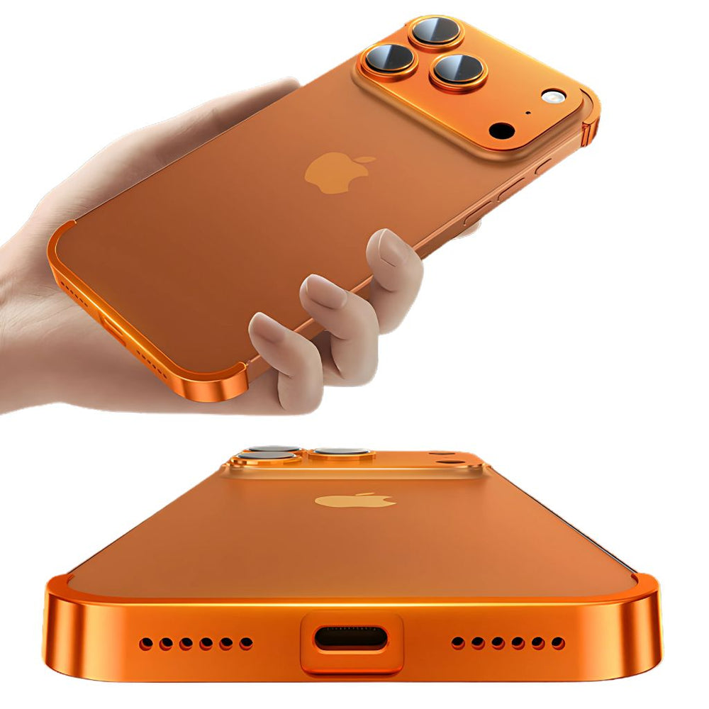 NexTECH® | Metal Bezel-Less Shockproof Case with Corner Pads & Lens Protection for iPhone - NexTECH - iPhone 17