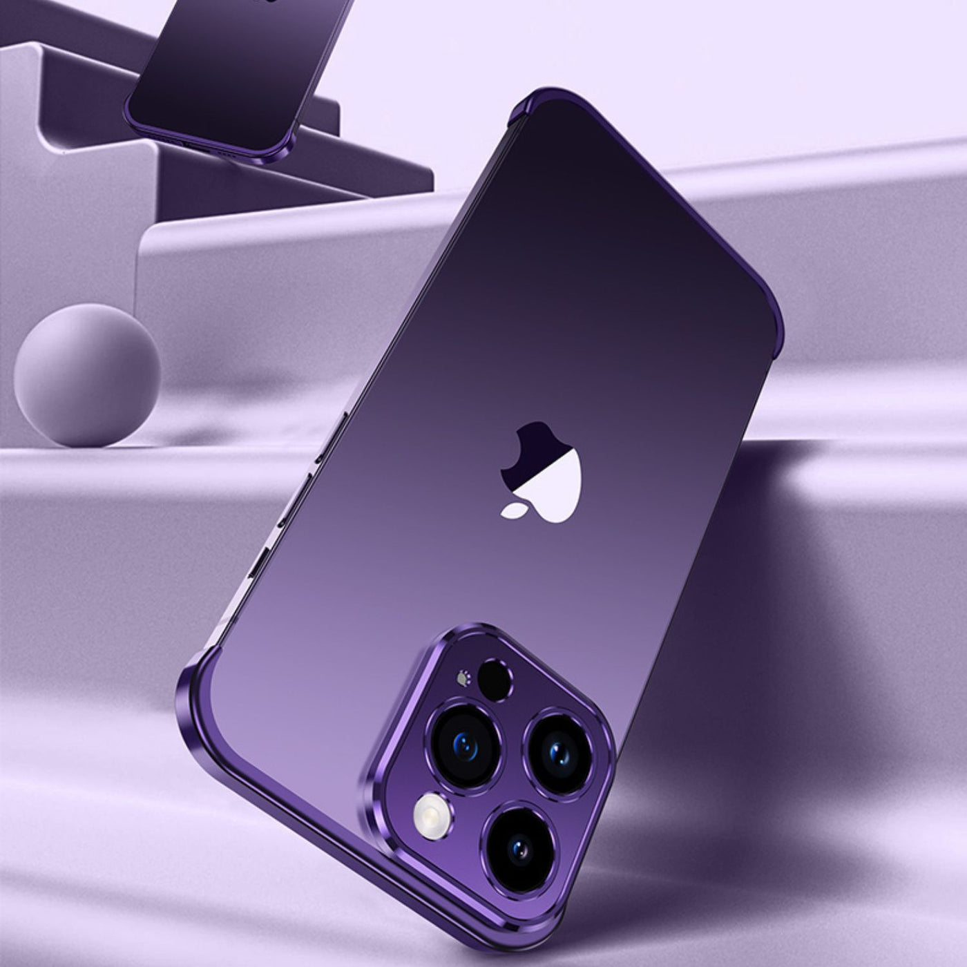 NexTECH® | Metal Bezel-Less Shockproof Case with Corner Pads & Lens Protection for iPhone - NexTECH - iPhone 17