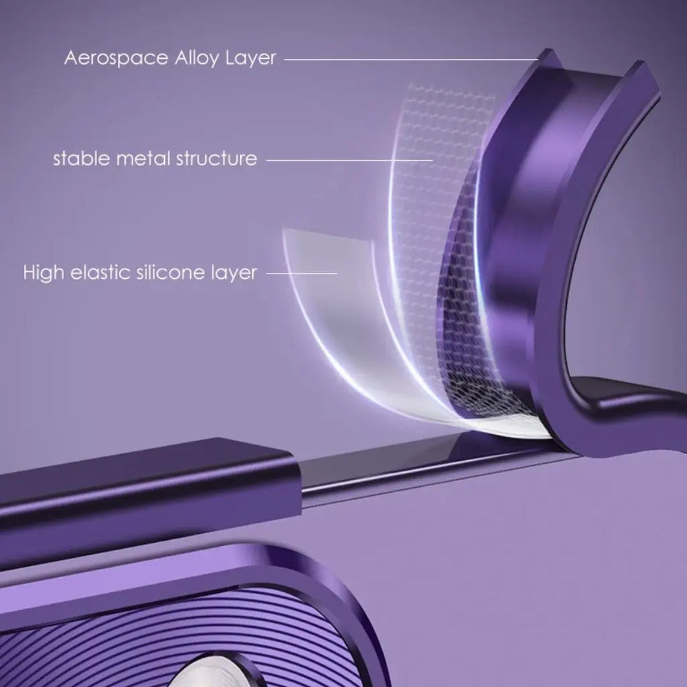 NexTECH® | Metal Bezel-Less Shockproof Case with Corner Pads & Lens Protection for iPhone