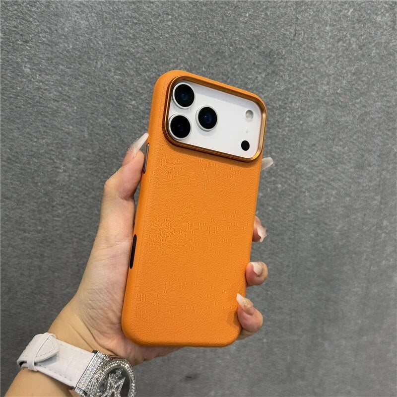 NexTECH® | Vegan Leather Case with AI Button for iPhone 17 Pro/Max/Air