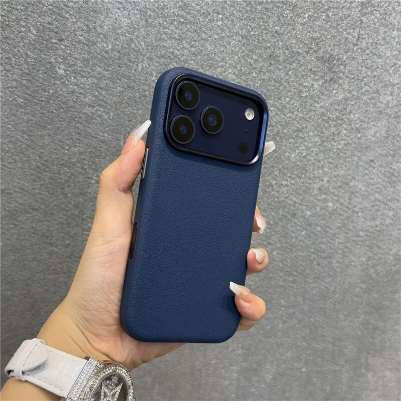NexTECH® | Vegan Leather Case with AI Button for iPhone 17 Pro/Max/Air