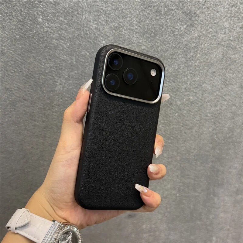 NexTECH® | Vegan Leather Case with AI Button for iPhone 17 Pro/Max/Air