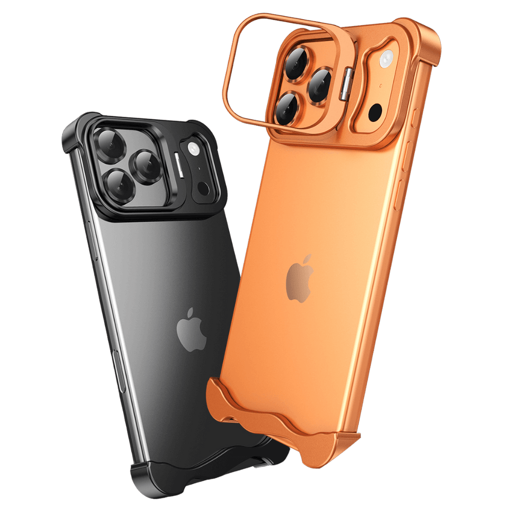NexTECH® | Bezel-less Metal Case with Kickstand & Shockproof Design for iPhone