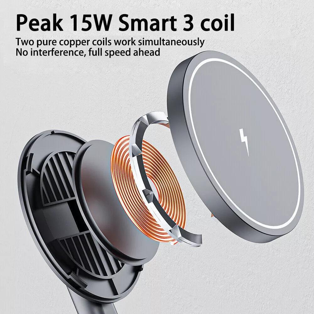 NexTECH® | 2-in-1 Foldable Magnetic Wireless Charger - NexTECH