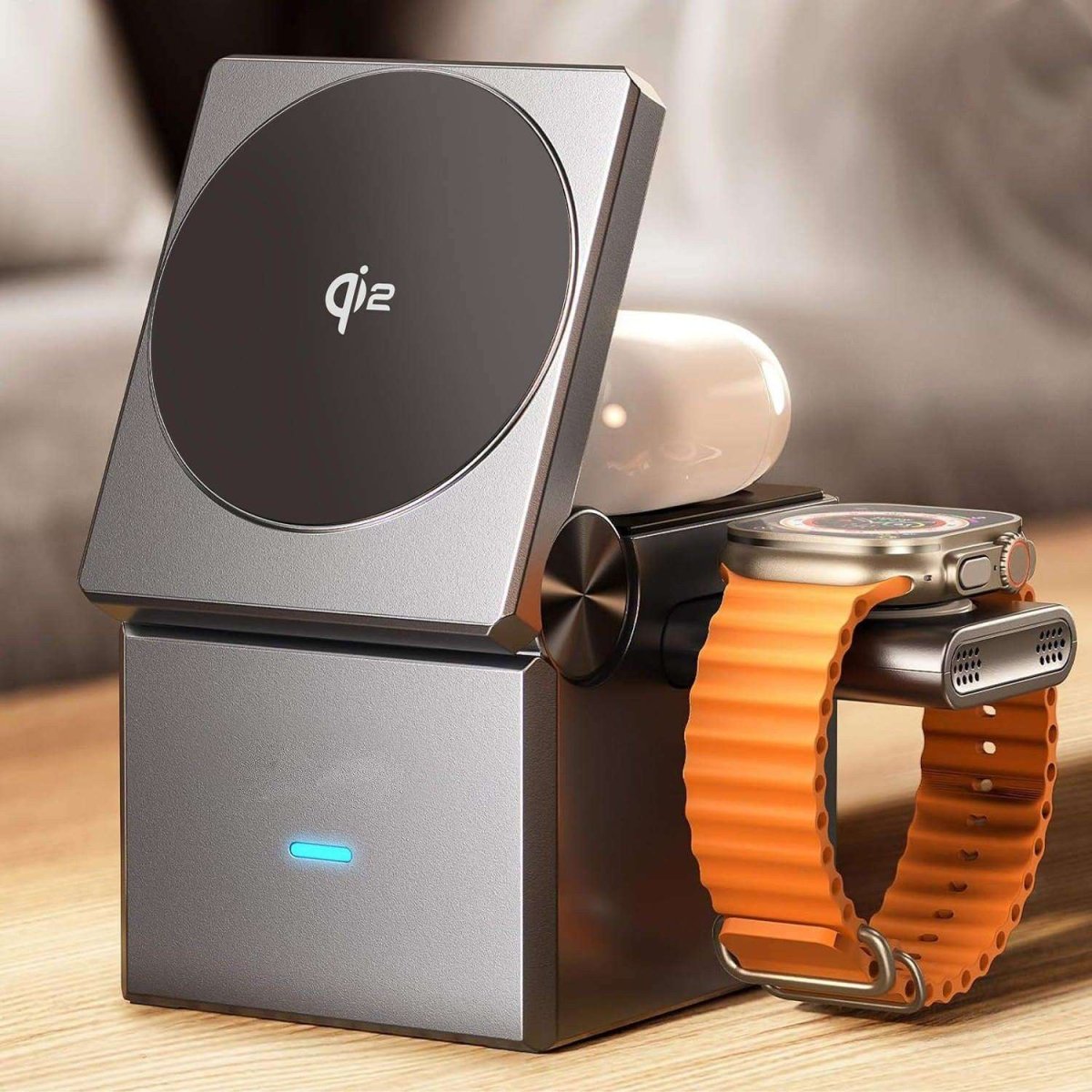 NexTECH® | 3 - in - 1 Cube MagSafe 15W Foldable Wireless Charger Station - NexTECHCJYD212809101AZ