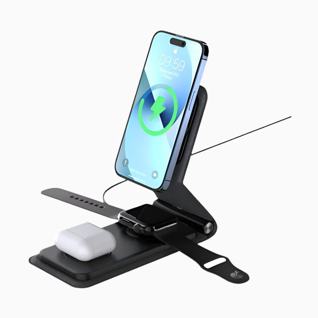 NexTECH® | 3-in-1 Foldable MagSafe Wireless Charger - NexTECH
