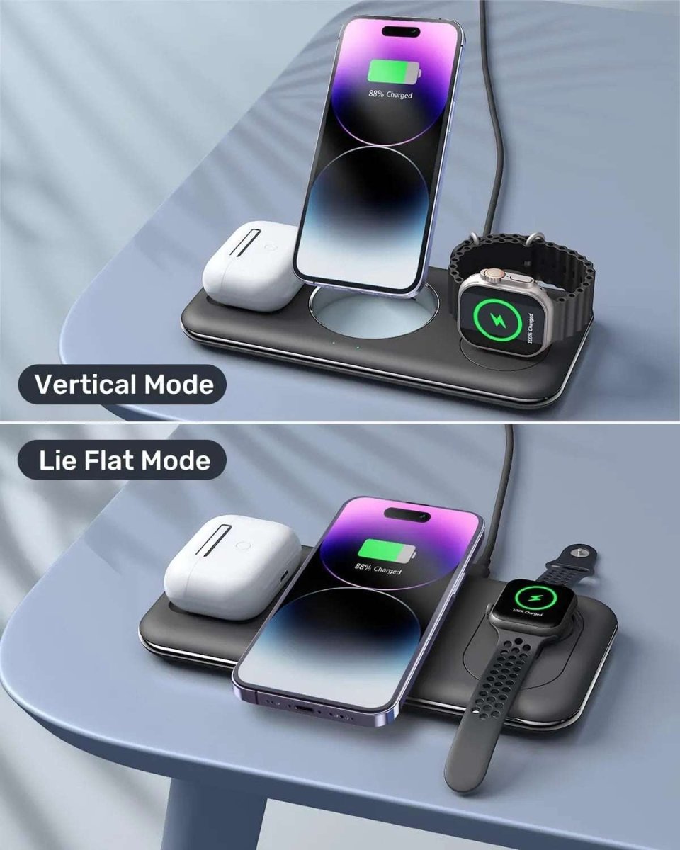 NexTECH® | 3-in-1 Foldable Wireless Charging Station - NexTECH