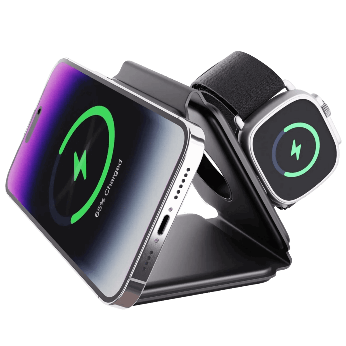 NexTECH® | Portable 3-in-1 Foldable Wireless Charger - NexTECH