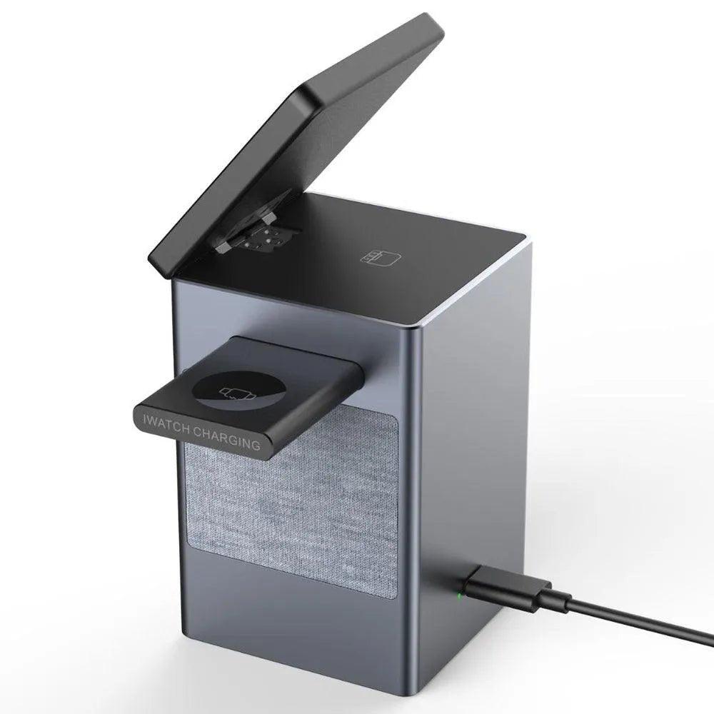 NexTECH® | 3 in 1 Magnetic Charger with Alarm Clock & Bluetooth Speaker - NexTECHCJYD210532801AZ