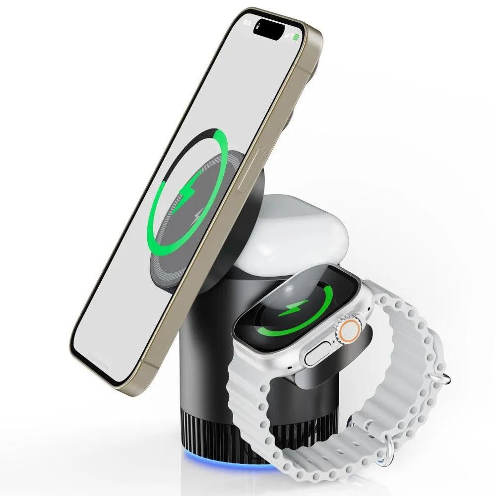 NexTECH® | 3 - in - 1 Magnetic Charging Station with Ambient Light - NexTECHCJYD211675403CX