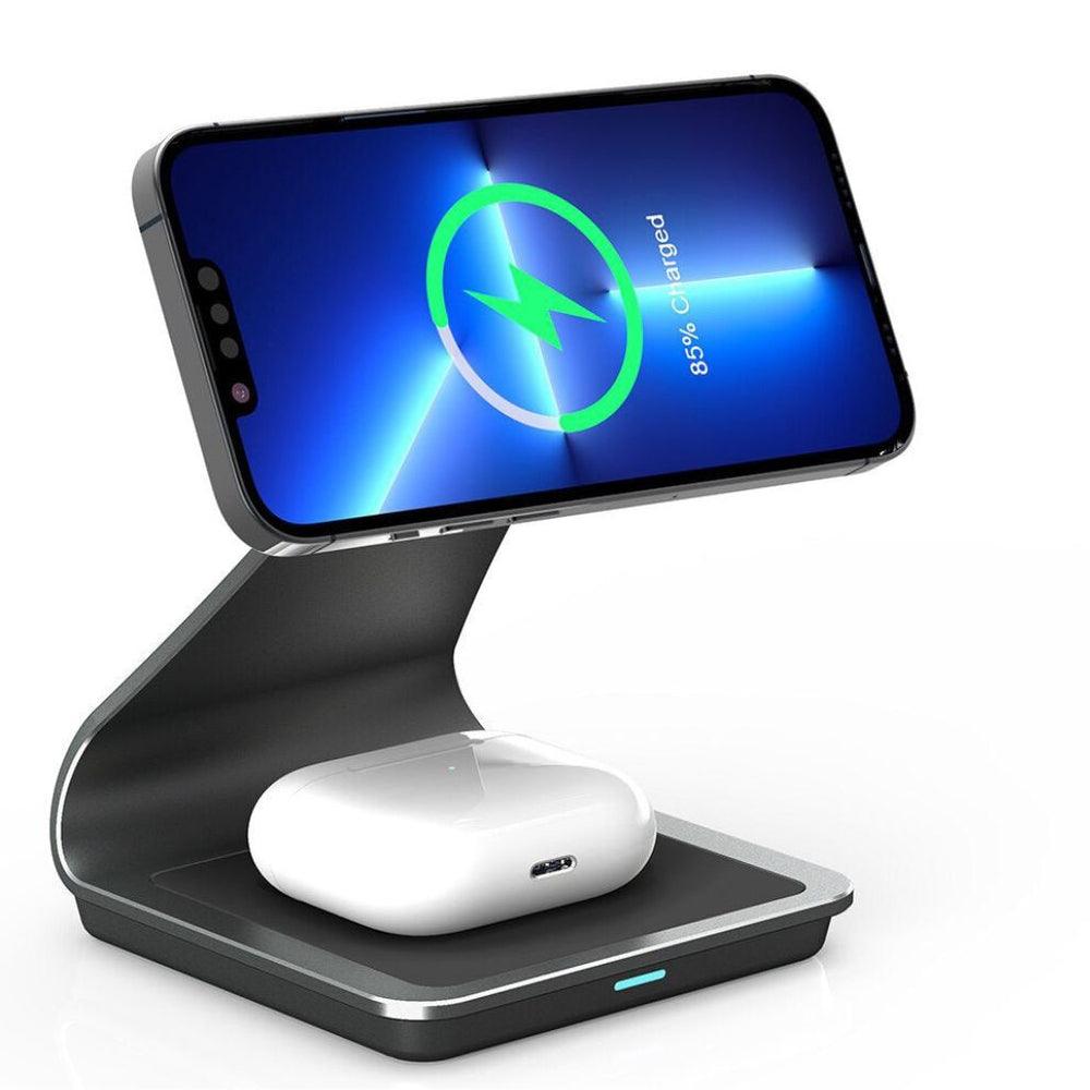 NexTECH® | 3-in-1 Metal Magnetic Wireless Charger - NexTECH