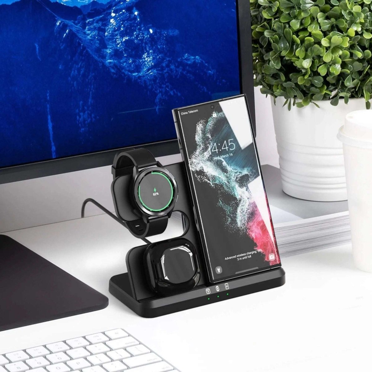 NexTECH® | 3-in-1 Wireless Charger for Samsung - NexTECH