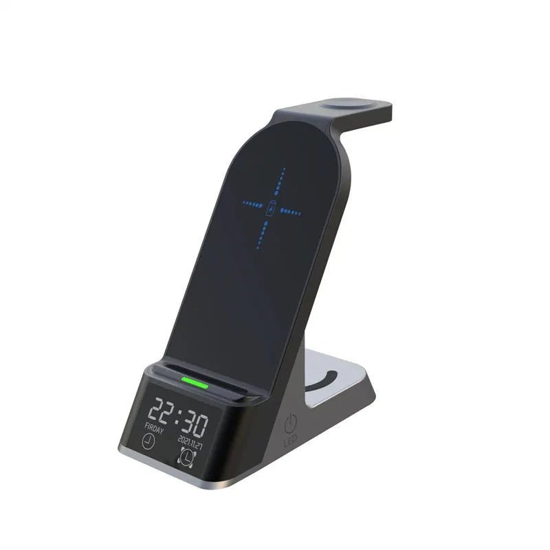 NexTECH® | 3-in-1 Wireless Charger with LED Clock - NexTECH