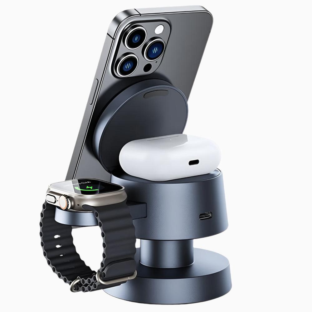 NexTECH® | 3 - in - 1 Wireless Charging Station with Night Lamp for MagSafe - NexTECHCJYD211486605EV