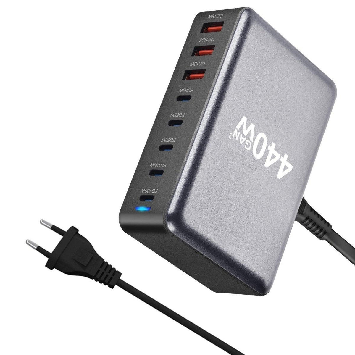 NexTECH® | 440W output GaN 8-Port USB-C Charger - NexTECH