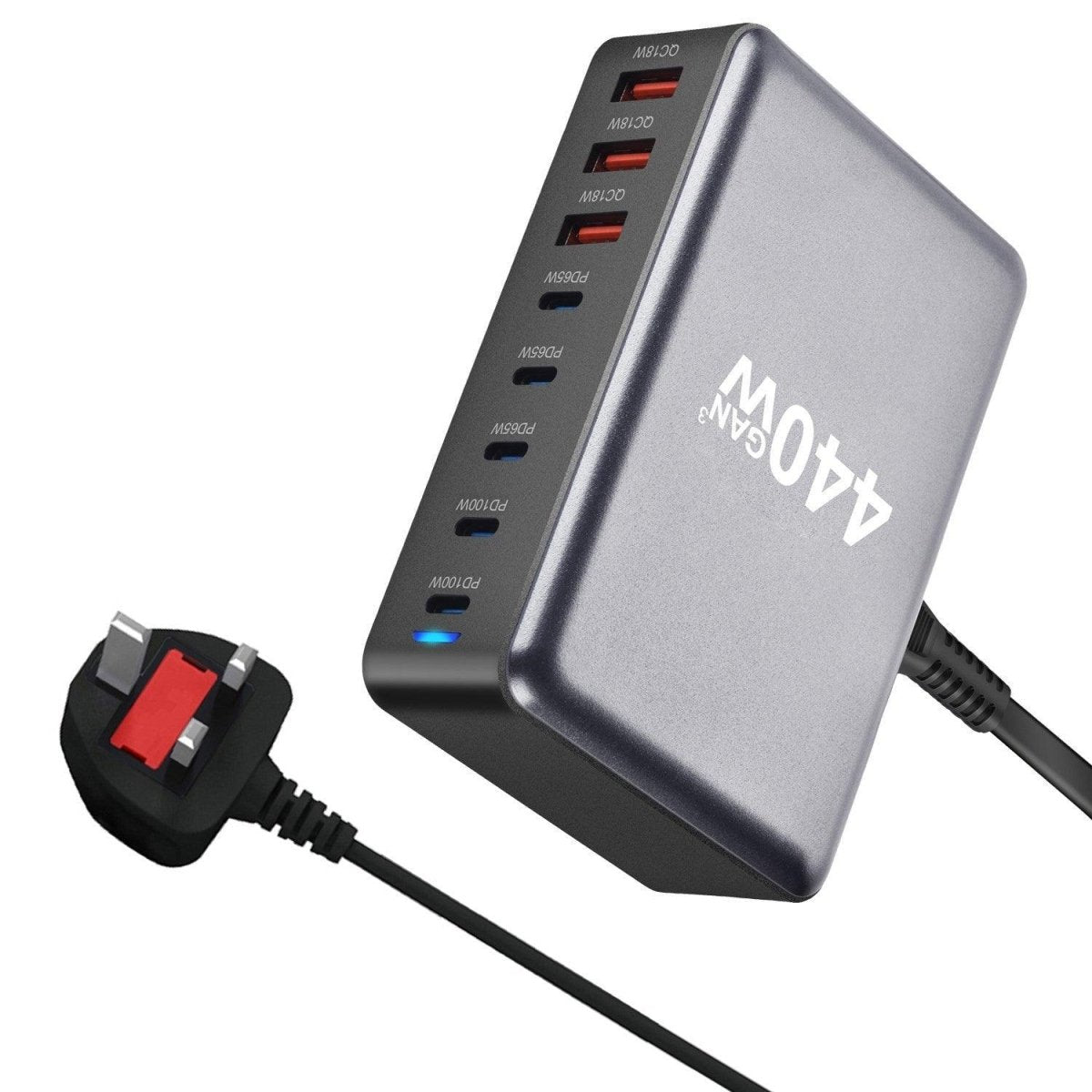 NexTECH® | 440W output GaN 8-Port USB-C Charger - NexTECH