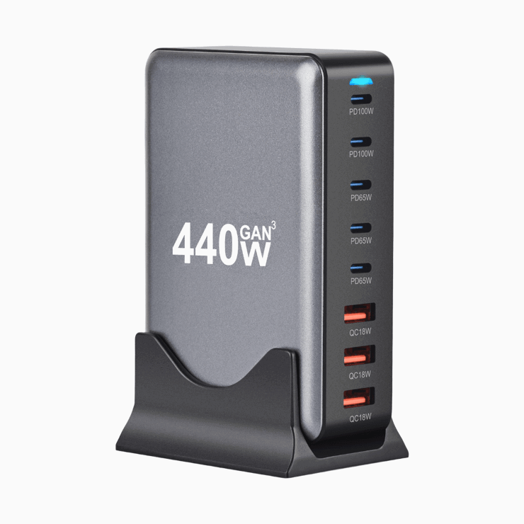 NexTECH® | 440W output GaN 8-Port USB-C Charger - NexTECH