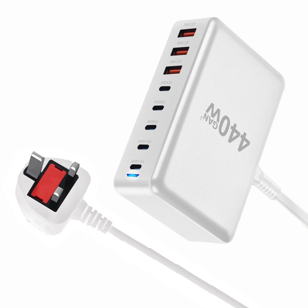 NexTECH® | 440W output GaN 8-Port USB-C Charger - NexTECH