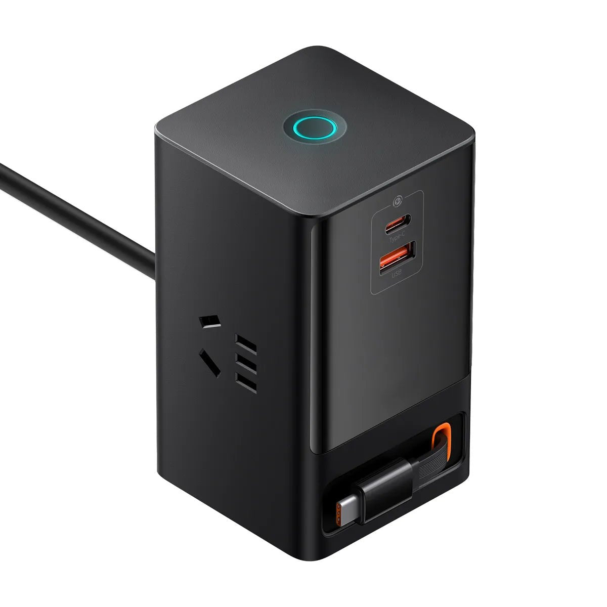 NexTECH® | 65W GaN Multiport Phone Charger With Retractable Cable - NexTECH