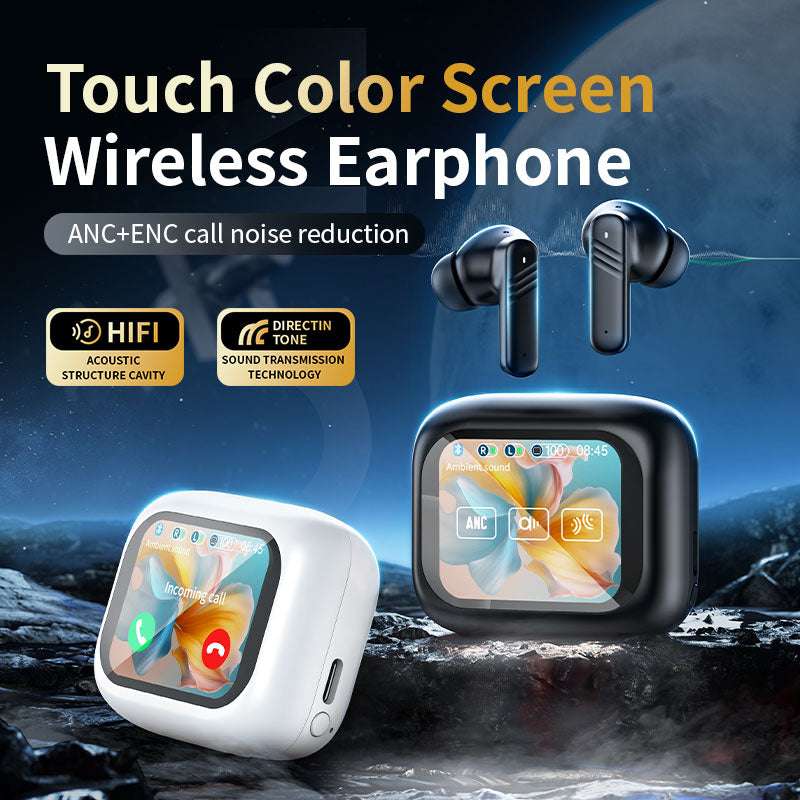 NexTECH® | AI Translation In-ear Earphones with LCD Screen - NexTECH