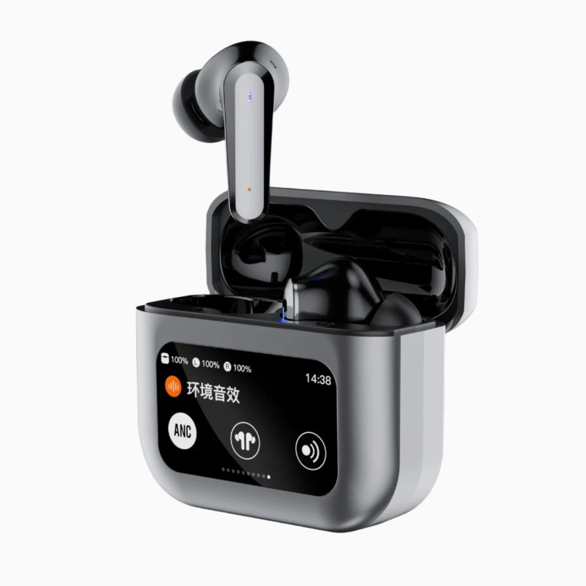 NexTECH® | AI Translation Smart Touch Wireless Earbuds with LCD Display - NexTECH