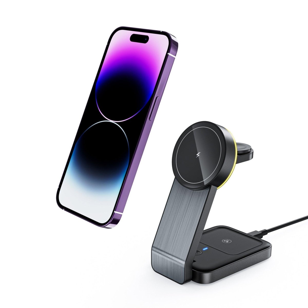 NexTECH® | Foldable 3 - in - 1 Wireless Magnetic Charger - NexTECHCJYD197127602BY