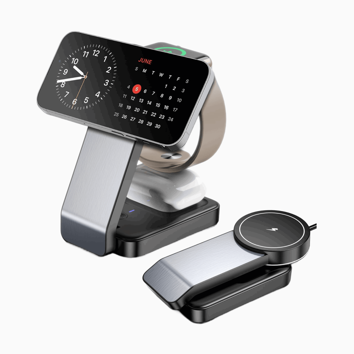 NexTECH® | Foldable 3-in-1 Wireless Magnetic Charger - NexTECH