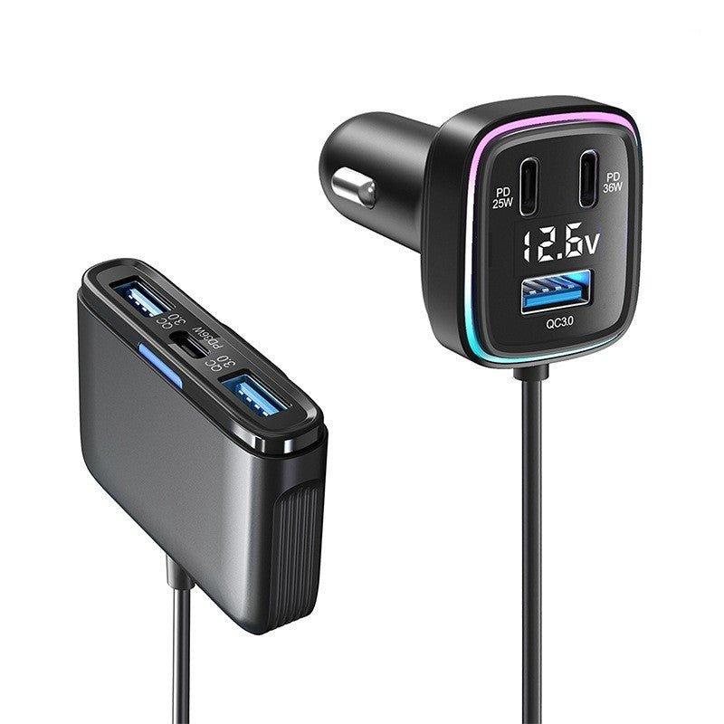 NexTECH® | Multifunctional Extended Car Charger with 115W High-Power Output - NexTECH