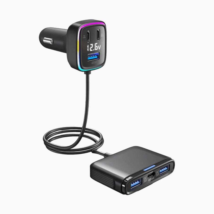 NexTECH® | Multifunctional Extended Car Charger with 115W High-Power Output - NexTECH