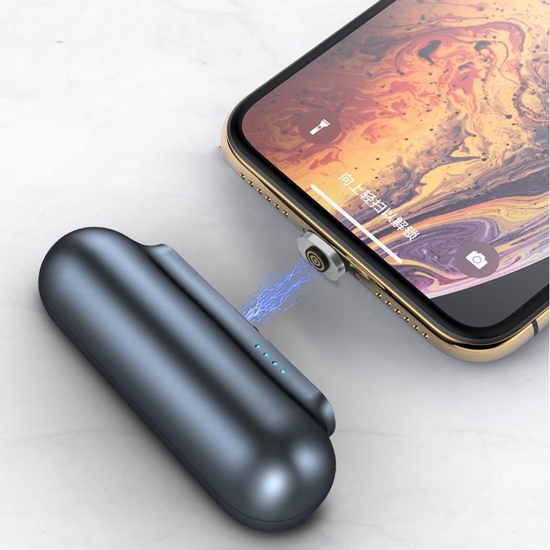 NexTECH® | Space Capsule Mini Magnetic Power Bank - NexTECHCJJJJTJT52487 - Black - 2600mah