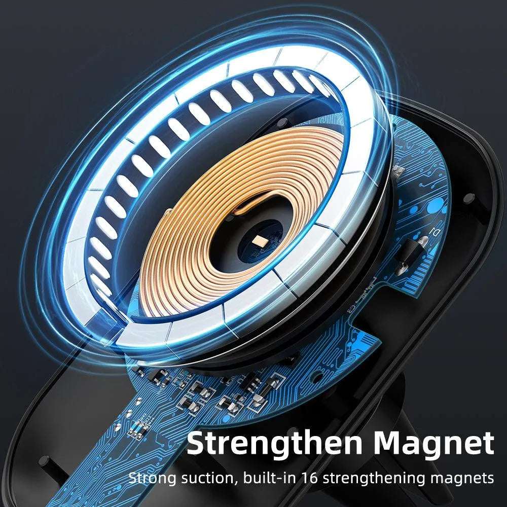 NexTECH® | Stylish Magnetic Wireless Car Charging Mount for Smartphones - NexTECH