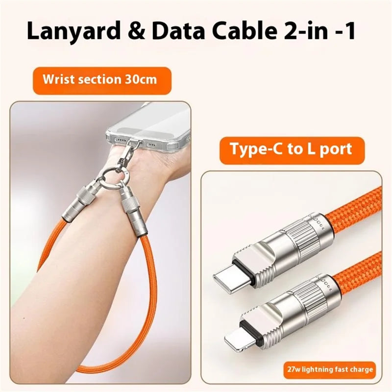 NexTECH® | Portable Braided Lanyard/Strap Charging Cable