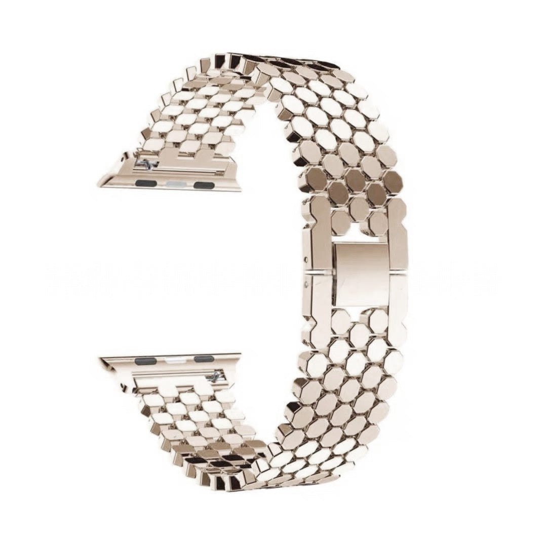 NexTECH® | Woman's Starlight Honeycomb Metal Band for Apple Watch