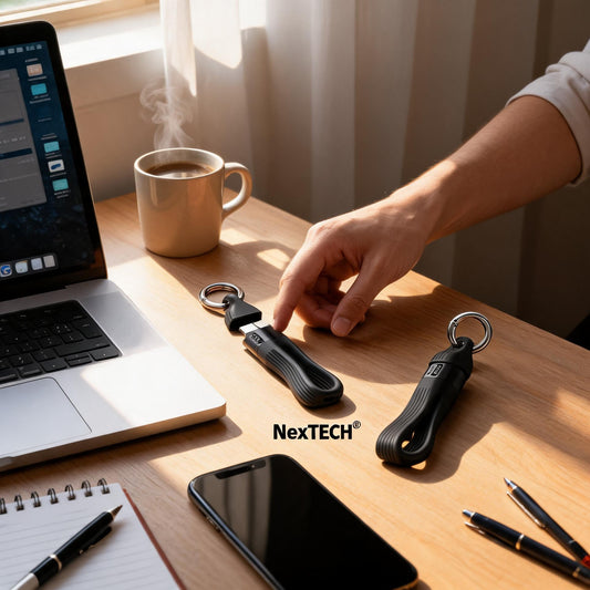 NexTECH Thunderbolt USB-C Keychain Cable: 240W Fast Charging & 8K Video in Your Pocket