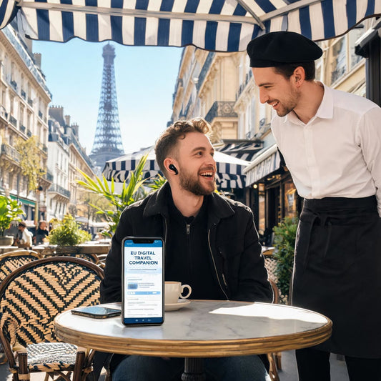 Travel Europe Without Language Barriers: How AI Translation Earbuds Pair with the EU's 2026 Digital Travel Companion