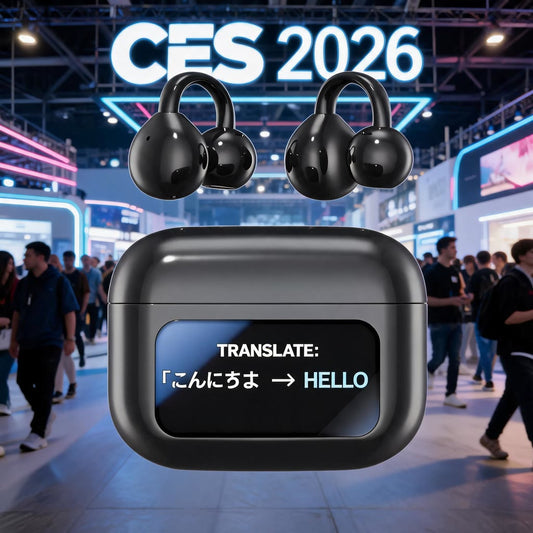 CES 2026 Trend: How AI Translation Earbuds Like NexTECH Earclip with LCD Screen Are Redefining Wearable Tech