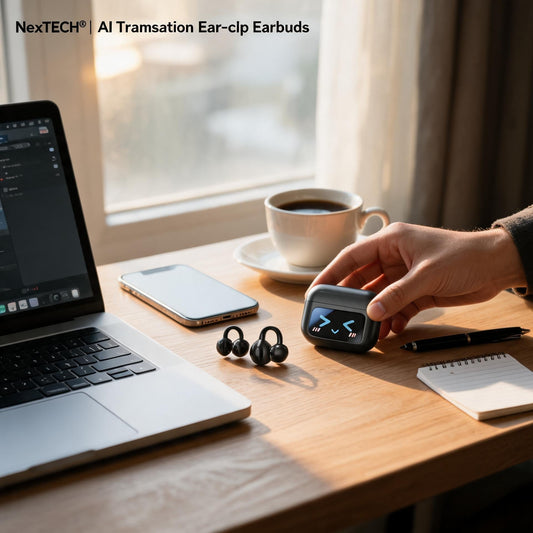 Best AI Translation Earbuds 2026: NexTECH AI Ear-Clip Earbuds with LCD Screen Review & Buying Guide
