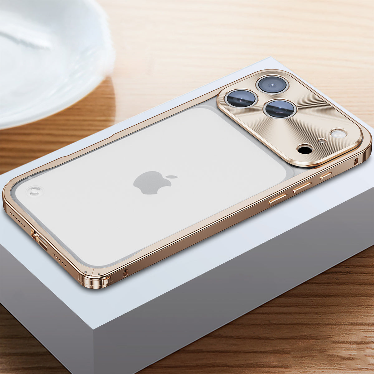 NexTECH® | Metal Frame MagSafe Matte Case with Lens Cover for iPhone