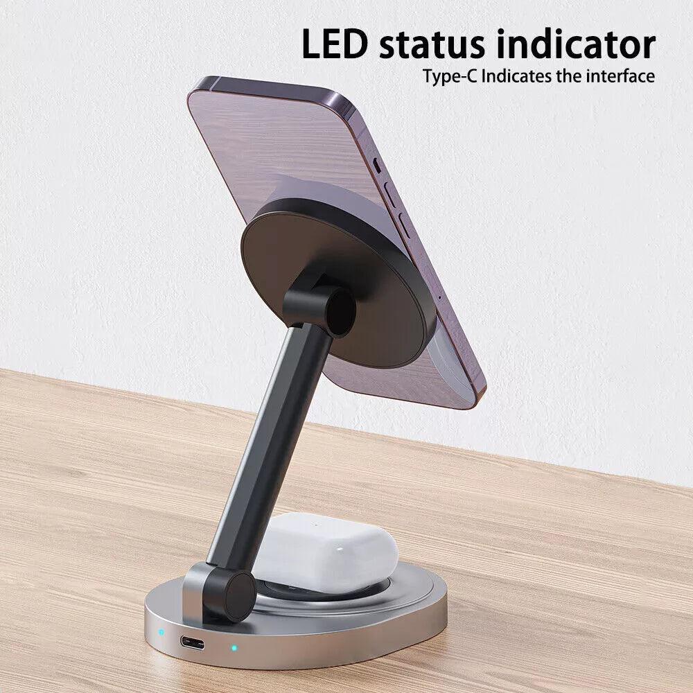 NexTECH® | 2-in-1 Foldable Magnetic Wireless Charger - NexTECH