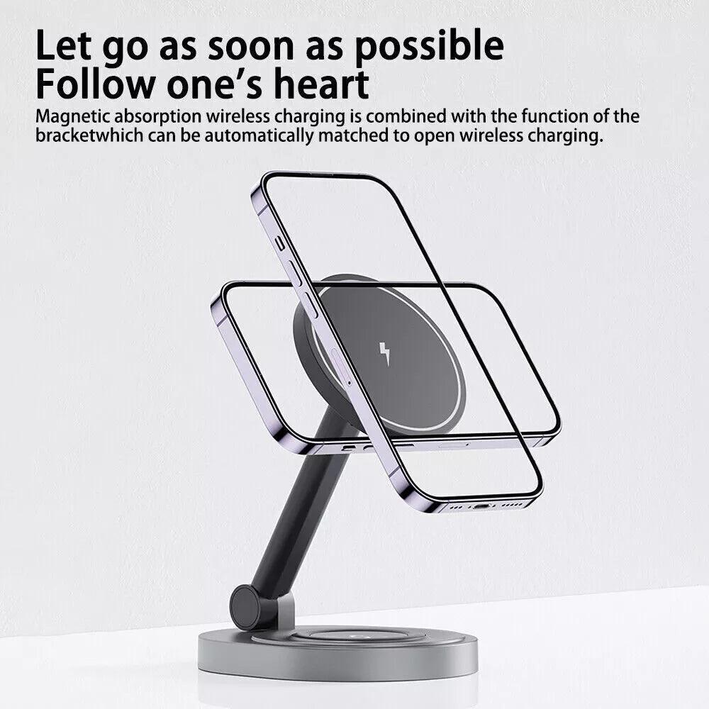 NexTECH® | 2-in-1 Foldable Magnetic Wireless Charger - NexTECH