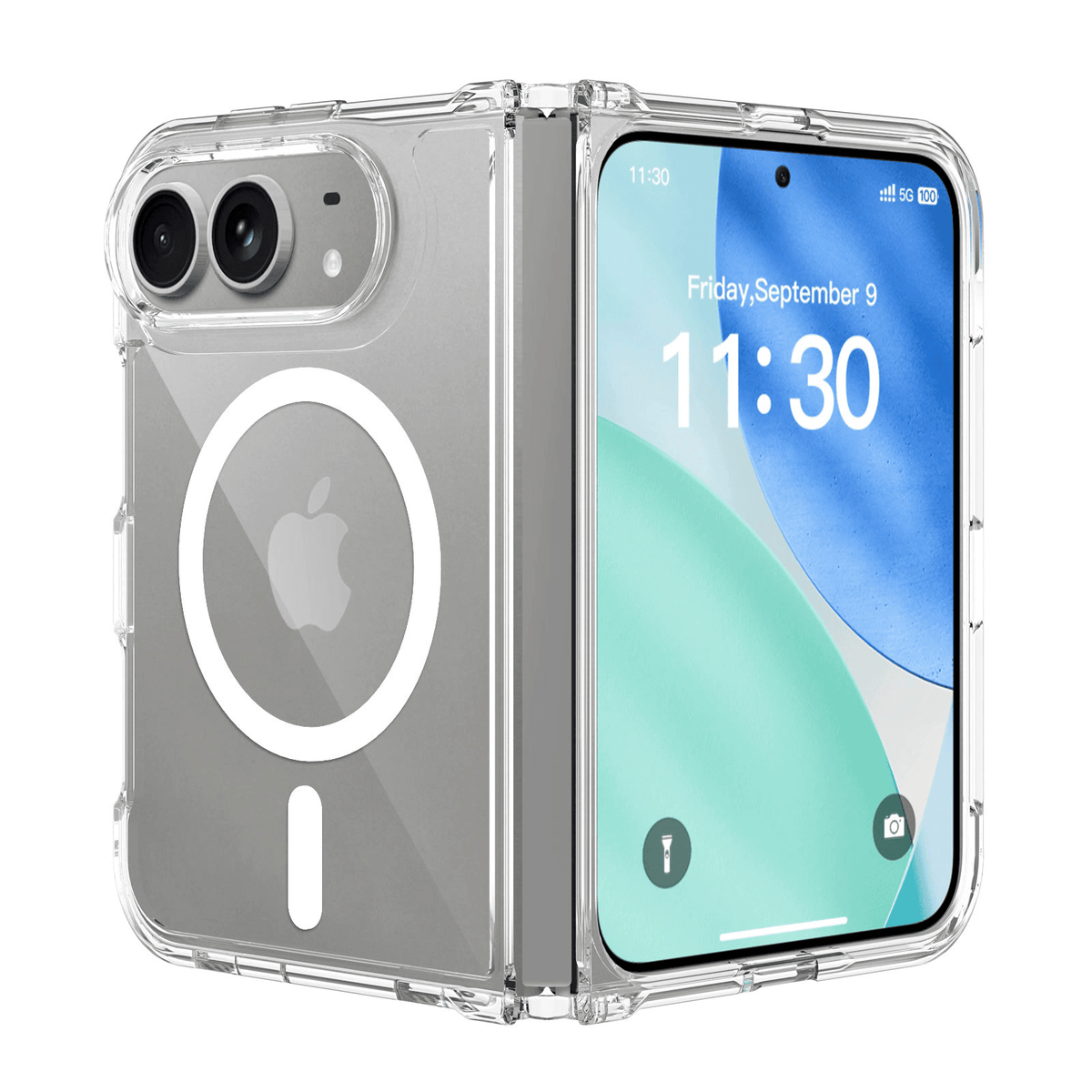 NexTECH® | Clear Full-Cover Shockproof Case for iPhone Duo