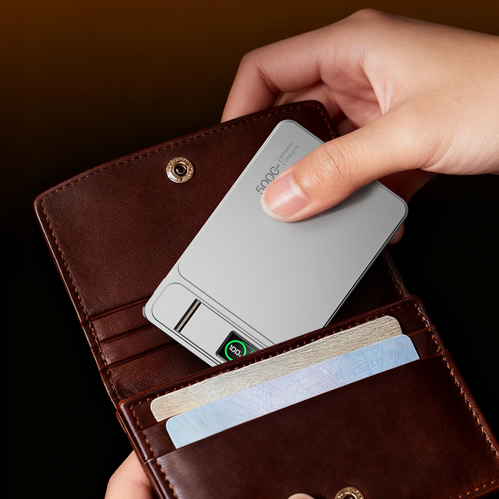 NexTECH® | Ultra-Thin Wireless MagSafe Power Bank with Screen & Stand