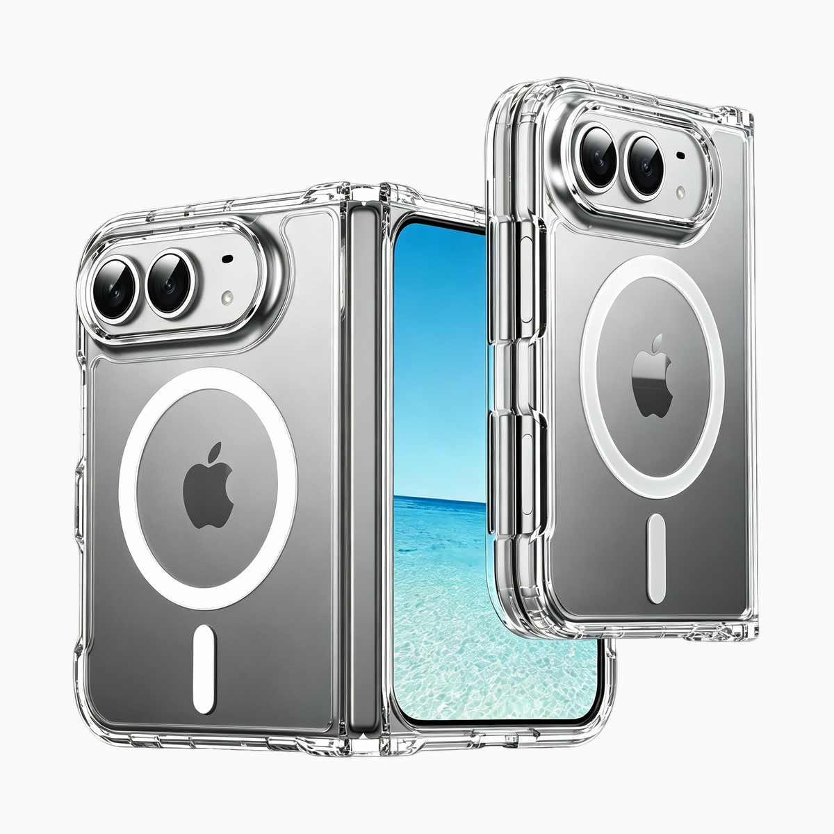 NexTECH® | Clear Full-Cover Shockproof Case for iPhone Duo