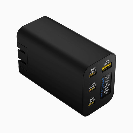 NexTECH® | Multi-Port GaN Charger with Screen – 280W Output