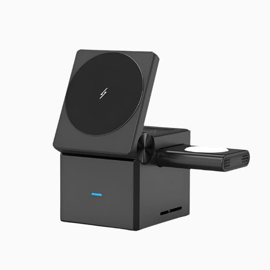 NexTECH® | 3-in-1 Cube MagSafe 15W Foldable Wireless Charger Station - NexTECH